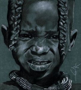 Voir le détail de cette oeuvre: Portrait jeune Himba 190109