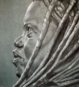 Voir le détail de cette oeuvre: femme Himba de profil 120109